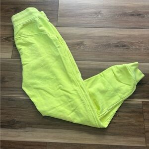 Lululemon Athletica Neon Yellow Joggers
